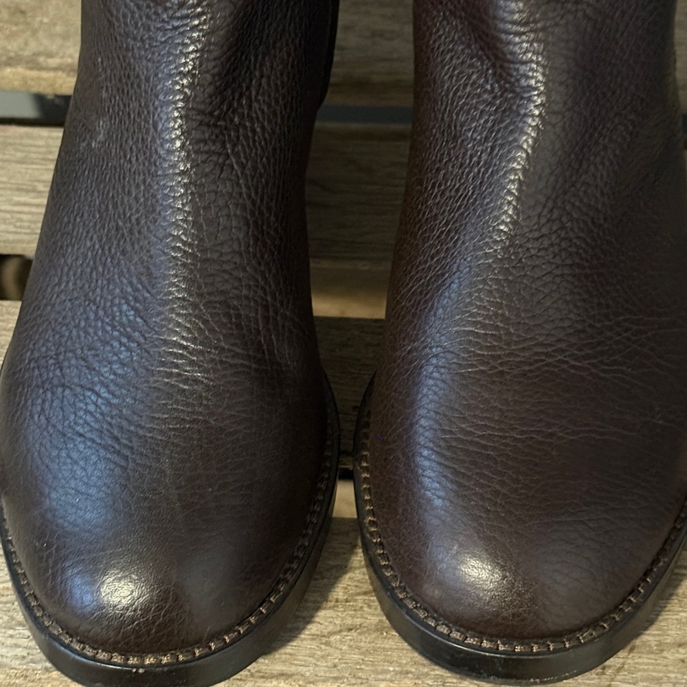 Tory‎ Burch Junction Leather Ankle Boots Size 8 A26 - Picture 4 of 10